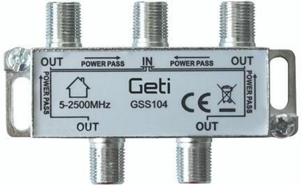 Anténní rozbočovač GETI GSS104 4 výstupy