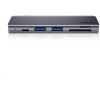 Multifunkční HUB adaptér Baseus Harmonica 5v1 (USB-C, USB3.0, TF/SD), šedá