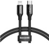 Baseus Yiven Series nabíjecí / datový kabel USB-C na Lightning 2A 1m, černá (CATLYW-C01)