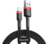 Baseus Cafule nabíjecí / datový kabel USB na Lightning 1,5A 2m, červená-černá (CALKLF-C19)