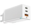 Baseus GaN duální adaptér USB-A + 2* USB-C 65W bílá (CCGAN-B02)