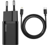 Baseus Super SI set adaptéru USB-C 20W a kabelu USB-C do Lightning 1m, černá (TZCCSUP-B01)