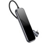 Baseus multifunkční HUB USB-C (4* USB 3.0, USB-C PD), šedá (CAHUB-EZ0G)