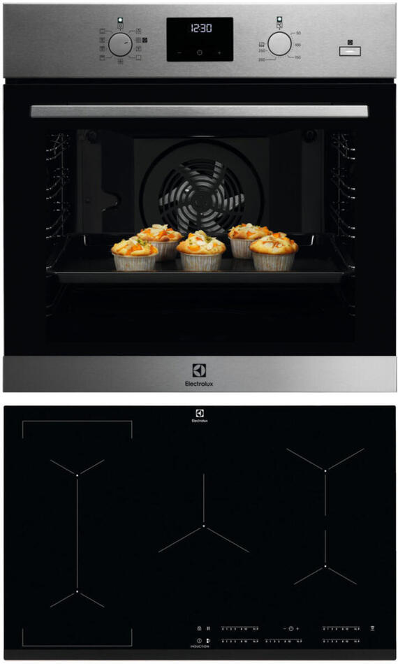 SET Parní trouba ELECTROLUX 600 PRO EOD3H50TX + Indukční deska Electrolux EIV835