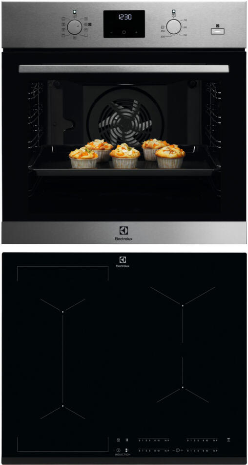 SET Parní trouba ELECTROLUX 600 PRO EOD3H50TX + Indukční deska Electrolux EIV634