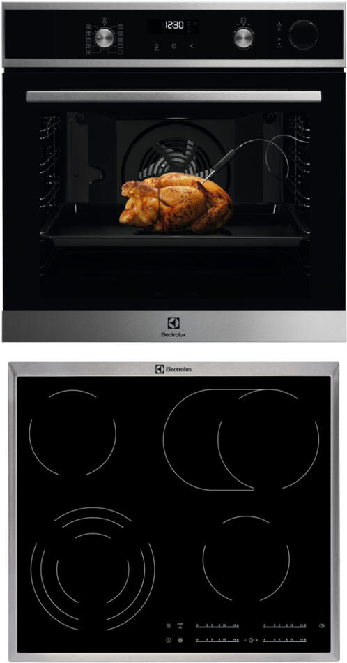 SET Parní trouba ELECTROLUX 700 PRO EOC6H71X + Sklokeramická deska ...