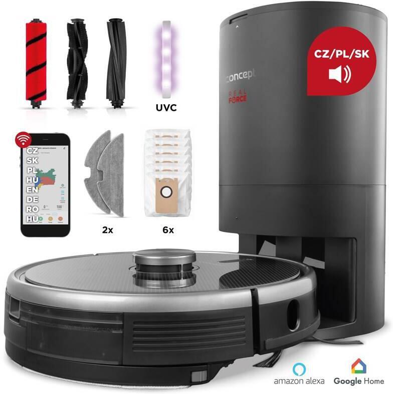 Robotický vysavač s mopem Concept VR3520 3v1