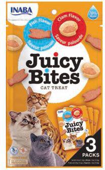 INABA Churu Cat Juicy Bites Fish&Clam Flavor 3x11,3g