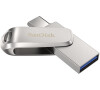 SanDisk Ultra Dual Drive Luxe USB-C 64GB / USB 3.0 Typ-C / USB 3.0 Typ-A / stbrn (SDDDC4-064G-G46)