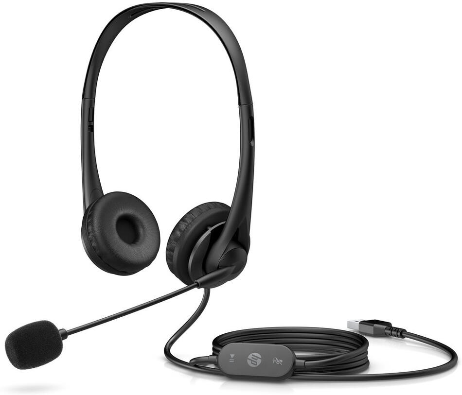 Sluchátka s mikrofonem HP USB-A Stereo Headset G2