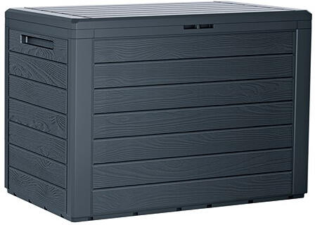 Zahradní box Prosperplast WOODEBOX antracit 190L