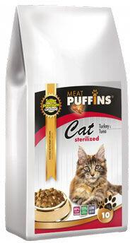 Puffins Cat Sterilised Turkey&Tuna 10kg