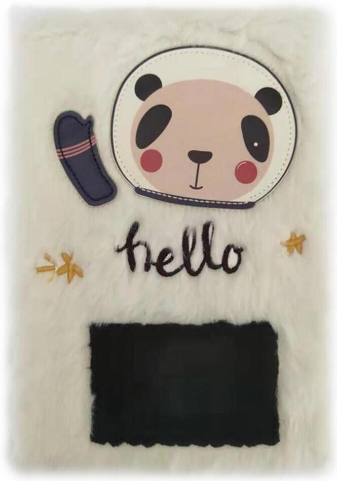 EASY Kids PLUSHY PANDA Plyšový zápisník, A5, 80 listů