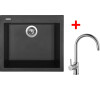 Sinks CUBE 560 Pureblack+VITALIA
