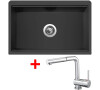 Sinks FARMHOUSE 838 NANO Nanoblack+MIX 3 P