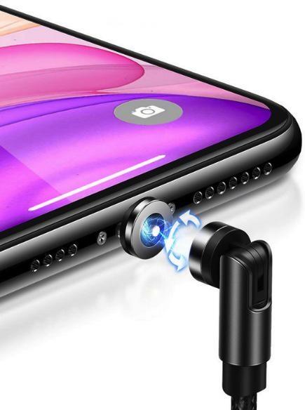 2.1A U59 Micro-USB Kabel s Otočnou Magnetickou Koncovkou (1m)
