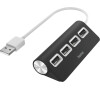 Hama USB hub, 4 porty, USB 2.0, černý
