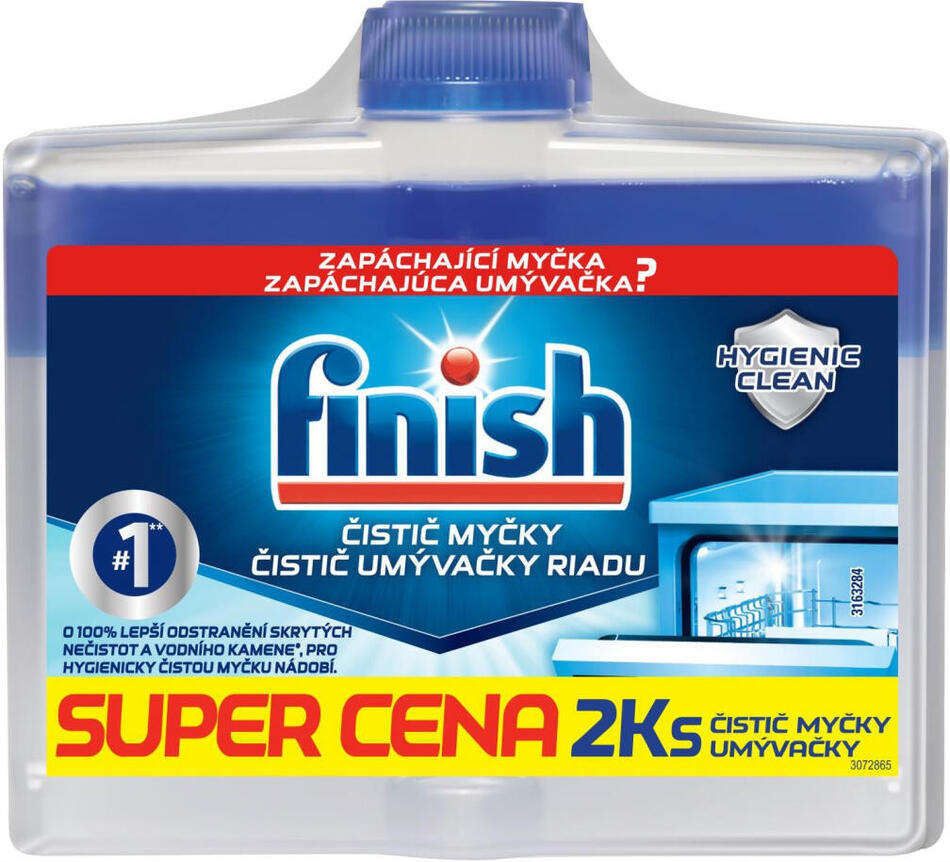 Finish čistič myčky duopack, 2× 250 ml