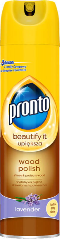 Pronto Wood 5v1 Levandule sprej proti prachu na nábytek, 250 ml