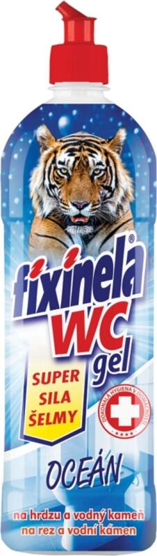 Fixinela Oceán Wc gel síla šelmy, WC čistič, 750 ml