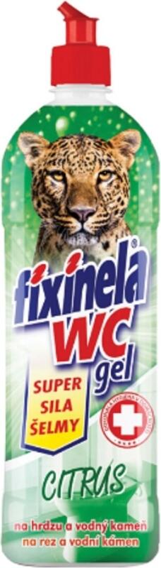Fixinela Citrus Wc gel síla šelmy, WC čistič, 750 ml