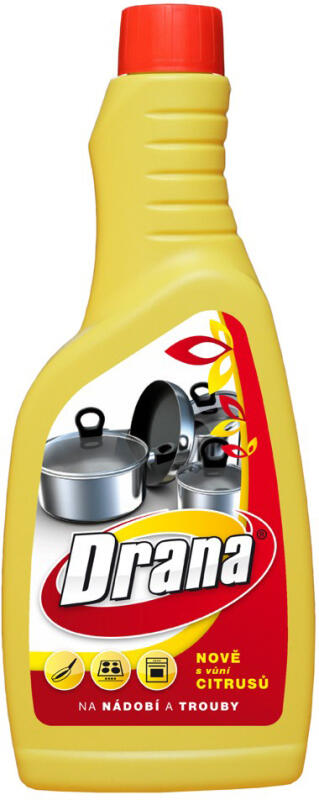 Severochema Drana na nádobí, čistič nádobí a trouby, s vůní cistrusů, 500 ml