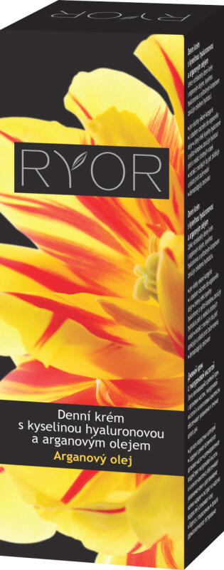 RYOR denní krém s kyselinou hyaluronovou a arganovým olejem, 50 ml