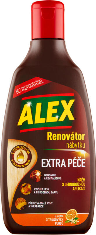 Alex Renovátor nábytku s aroma citrusových plodů extra péče, 250 ml