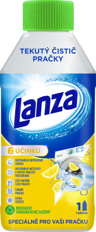 Lanza čistič pračky, s vůní citronu, 250 ml