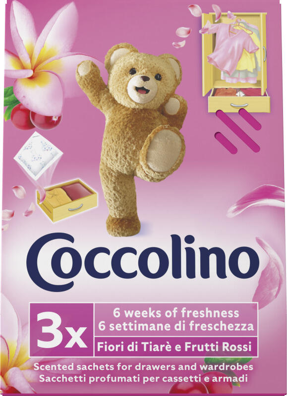 Coccolino vonné sáčky Fuchsia Passion, 3 ks