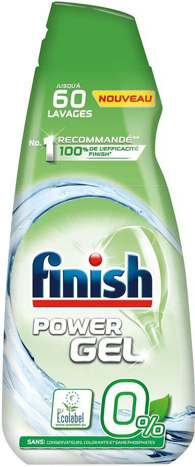 Finish Power Gel 0 % gel do myčky nádobí, 900 ml