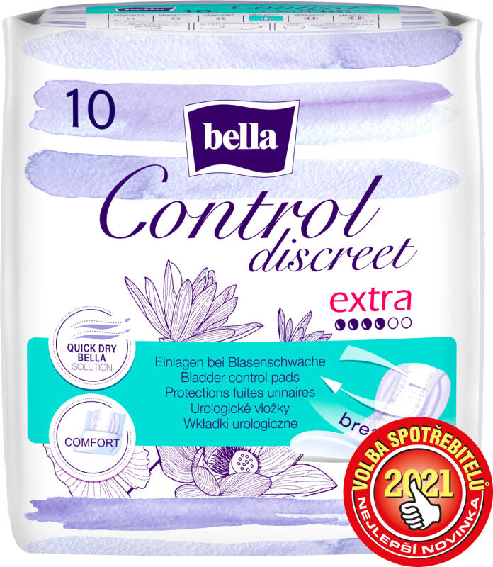 Bella Control Discreet Extra Inkontinenční vložky, 10 ks
