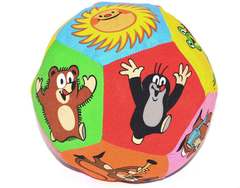 Textilní míč Wiky Krtek 15 cm, 0 m+