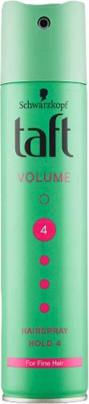 Lak na vlasy Taft Volume, s push-up efektem, síla fixace 4, 250 ml