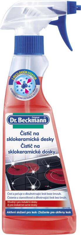 Dr. Beckmann čistič na skokeramické a indukční desky, rozprašovač, 250 ml