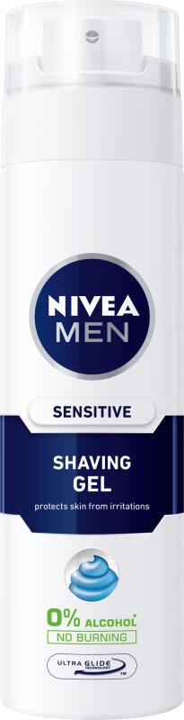 Nivea Men Sensitive gel na holení, 200 ml