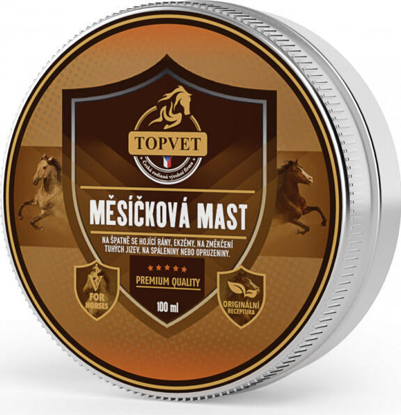 Měsíčková mast pro koně TOPVET 100ml