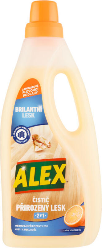 Alex Čistič extra lesk 2v1 na laminát s vůní pomeranče, 750 ml