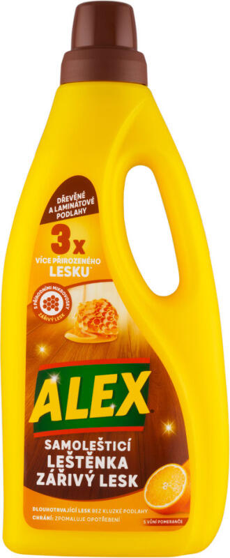 Alex Leštěnka zářivý lesk na dřevo a laminát, 750 ml