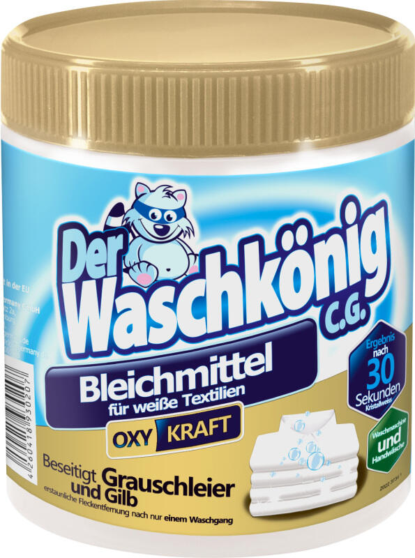 Waschkönig odstraňovač skvrn pro bílé prádlo Bleichmittel Oxy Kraft, 750 g