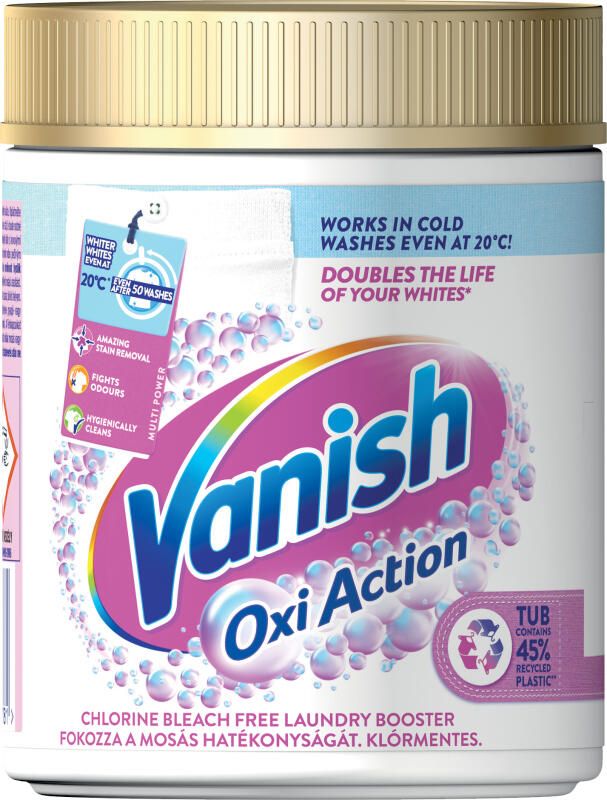 Vanish Oxi Action prášek na bělení a odstranění skvrn, 470 g
