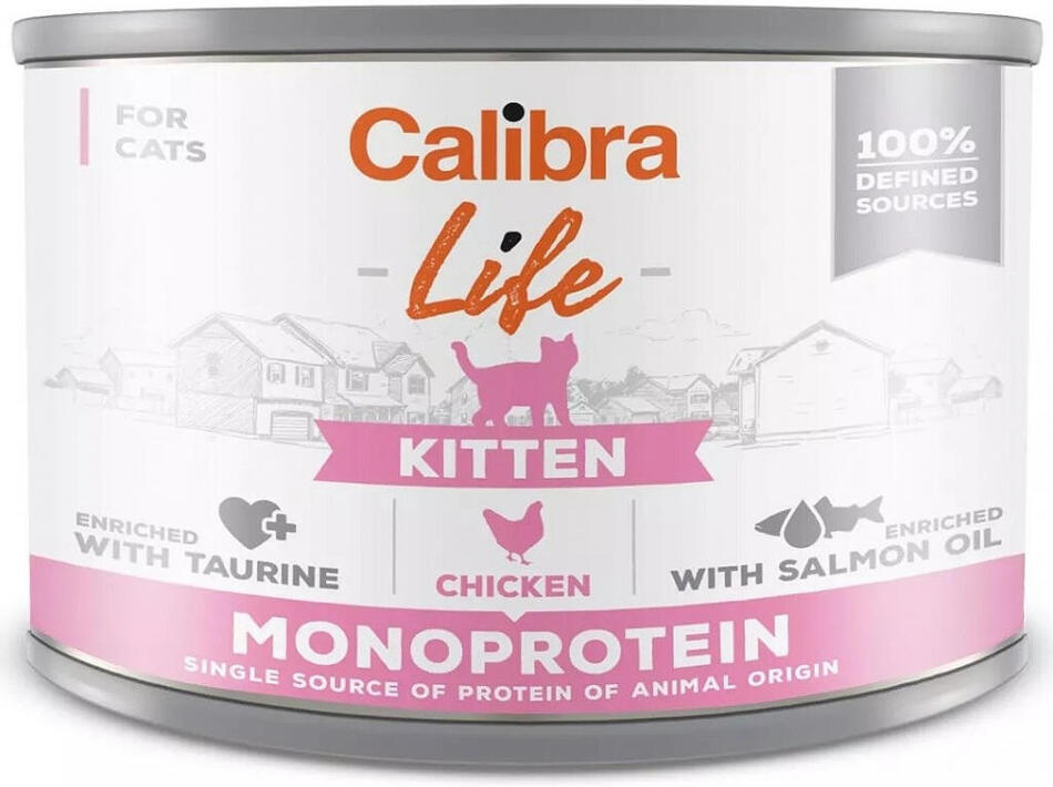 Calibra Cat Life  konz.Kitten Chicken 200g