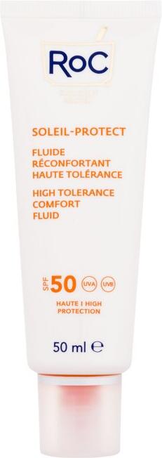 Opalovací přípravek na obličej RoC Soleil-Protect High Tolerance Comfort Fluid, 50 ml (SPF50)