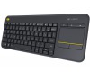 Bezdrátová klávesnice Logitech Wireless Touch Keyboard K400 Plus CZ 920-007151, černá