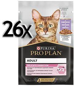 Purina ProPlan Cat kapsa Delicate Adult Turkey 26x85g