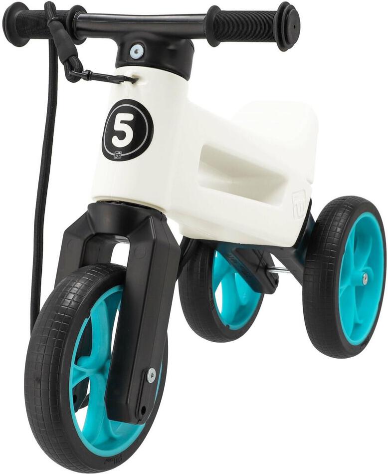 Odrážedlo Funny Wheels Rider SuperSport 2v1 bílé/tyrkysové