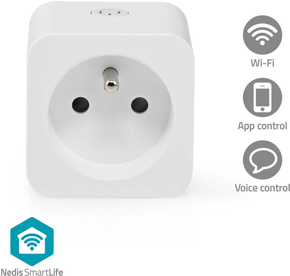 SmartLife Chytrá Zásuvka NEDIS WIFIP121EWT