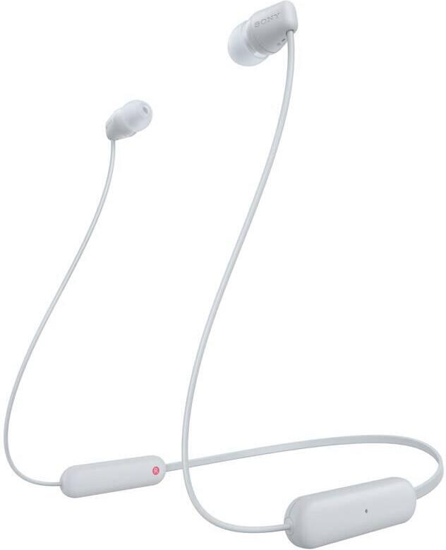 SONY WIC100W.CE7 bezdrátová sluchátka do uší - white