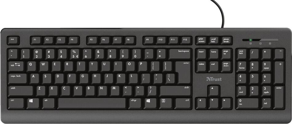 Trust PRIMO/Drátová USB/DE layout/Černá (23884)