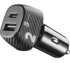 Autonabíječka Cellularline Multipower 2 FAST+ s USB-C a USB konektorem, 32W, bílá